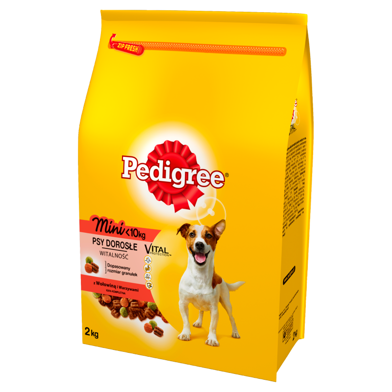 PEDIGREE Adult Pokarm Suchy Pełnoporcjowy dla Psów Małych Ras z Wołowiną i Warz frisco.pl
