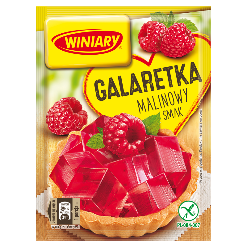 WINIARY Galaretka o smaku malinowym bezglutenowe frisco.pl