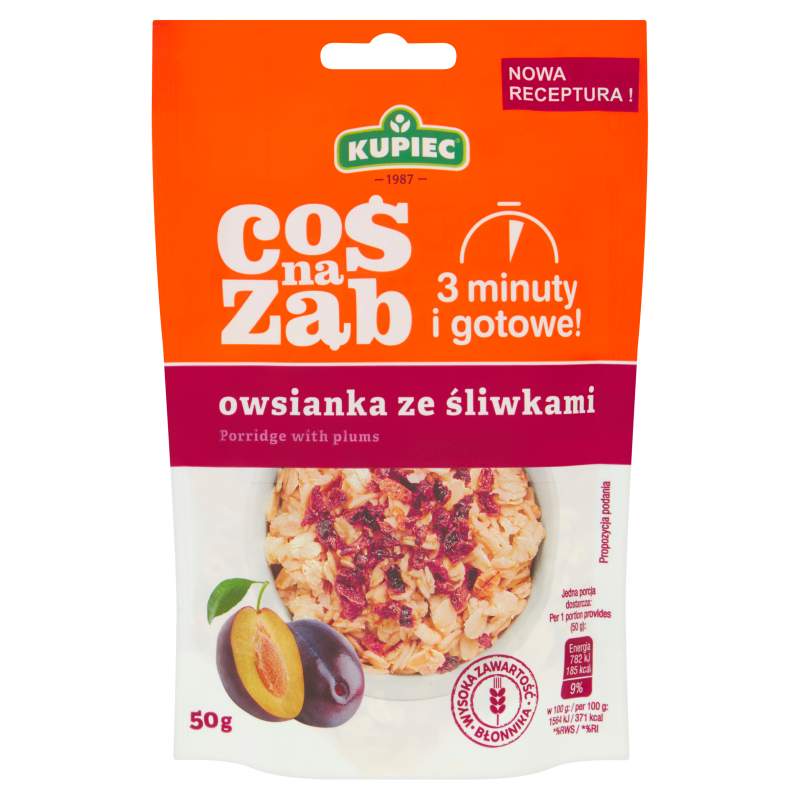 KUPIEC Coś na ząb Owsianka ze śliwkami frisco.pl