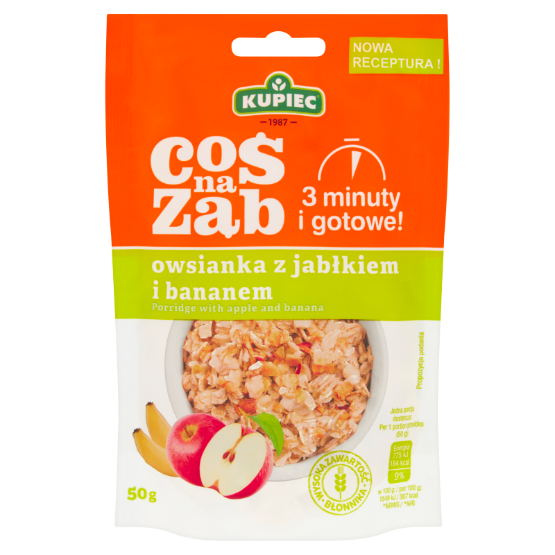 KUPIEC Coś na ząb Owsianka jabłkowo-bananowa frisco.pl