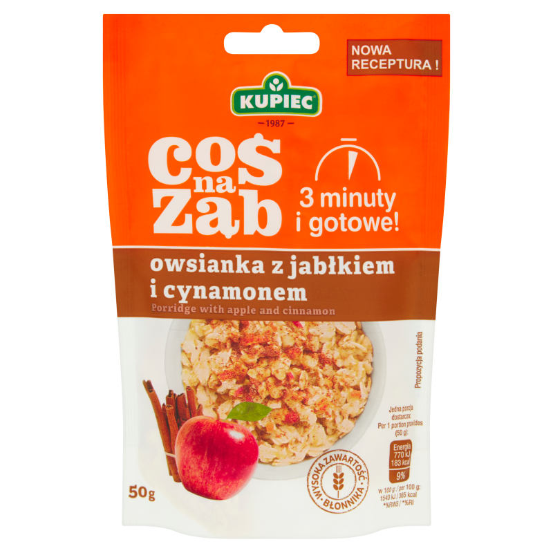 KUPIEC Coś na ząb Owsianka jabłkowo-cynamonowa frisco.pl