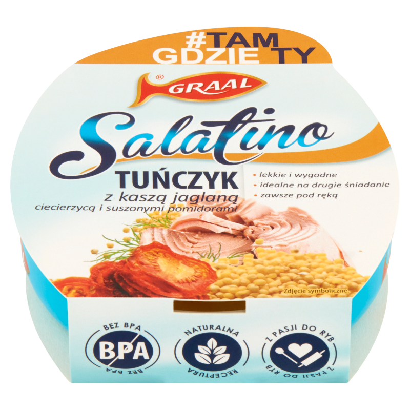 GRAAL Salatino Tuńczyk z kaszą jaglaną, ciecierzycą i suszonymi pomidorami frisco.pl