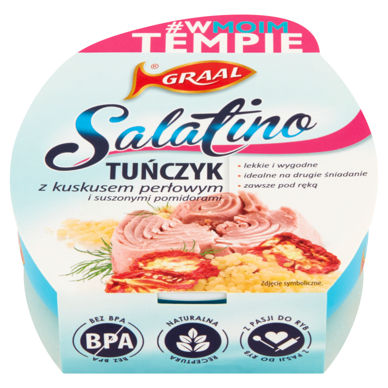GRAAL SALANTINO Tuńczyk z Kuskusem Perłowym i Suszonymi Pomidorami frisco.pl