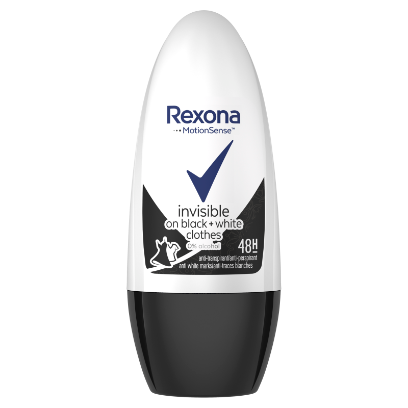 REXONA Women Antyperspirant w kulce Invisible Black+White frisco.pl