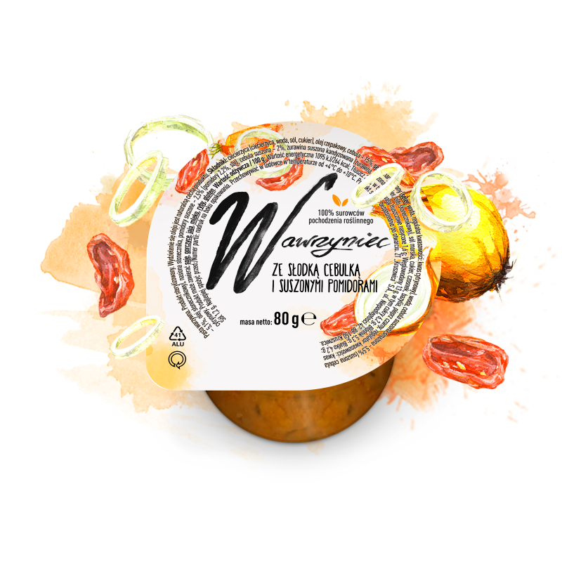 WAWRZYNIEC Pasta warzywna ze słodką cebulką i suszonymi pomidorami frisco.pl