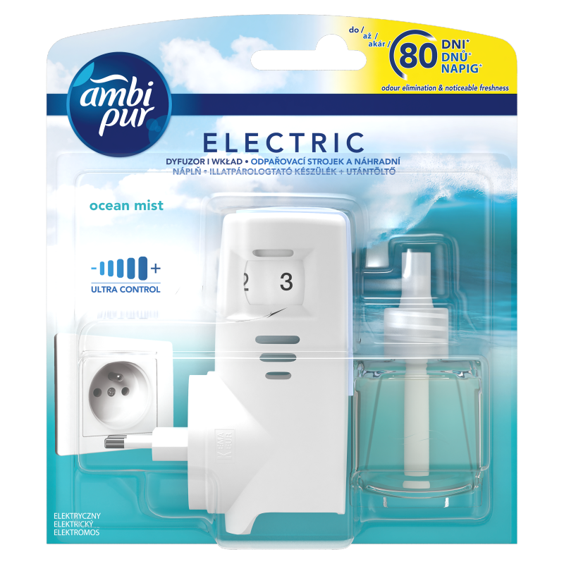 AMBI PUR ELECTRIC Odświeżacz powietrza elektryczny i wkład Ocean Mist