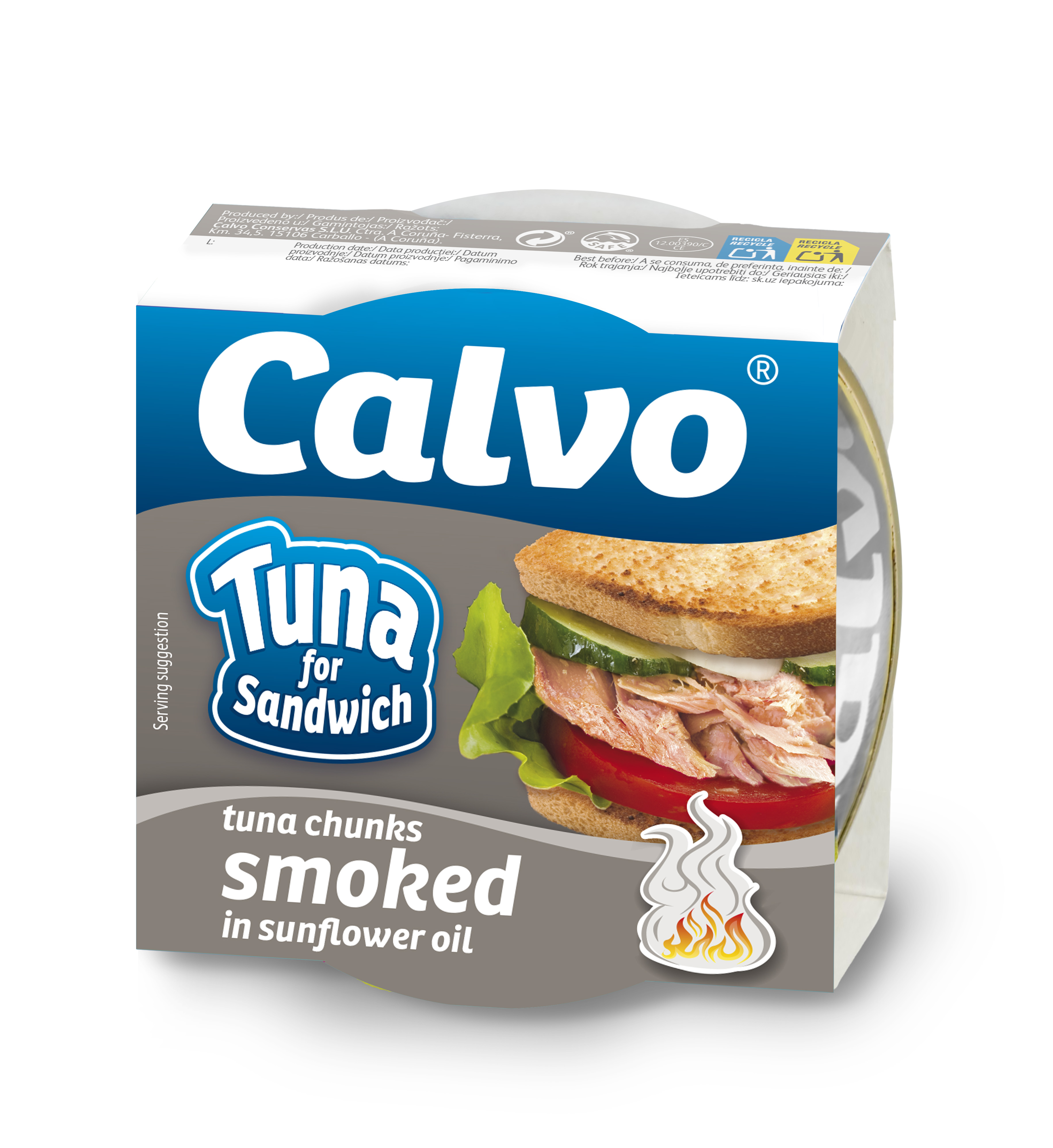 CALVO Tuńczyk wędzony w oleju roślinnym