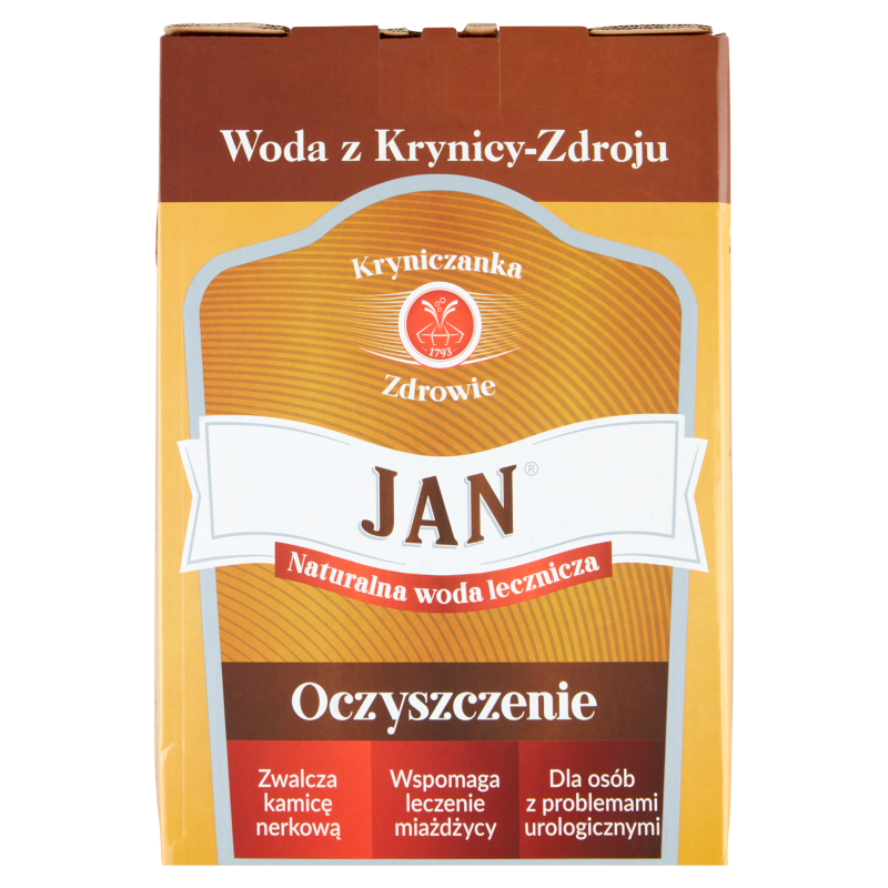 KRYNICZANKA Mineralna woda lecznicza Jan
