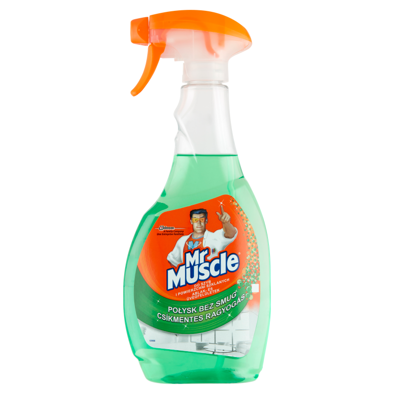 MR MUSCLE Płyn do mycia szyb zielony - rozpylacz frisco.pl
