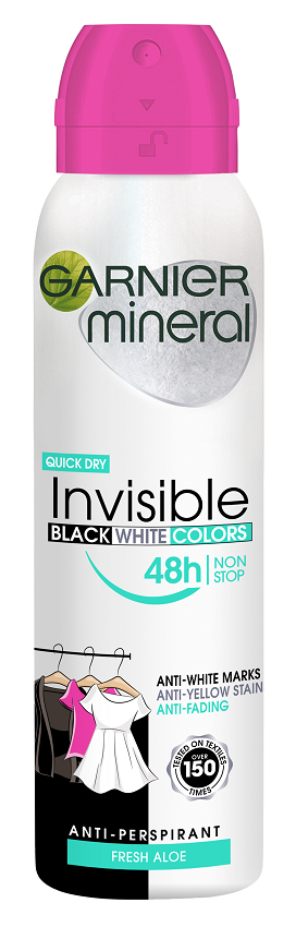 GARNIER Mineral Antyperspirant w sprayu Invisible frisco.pl