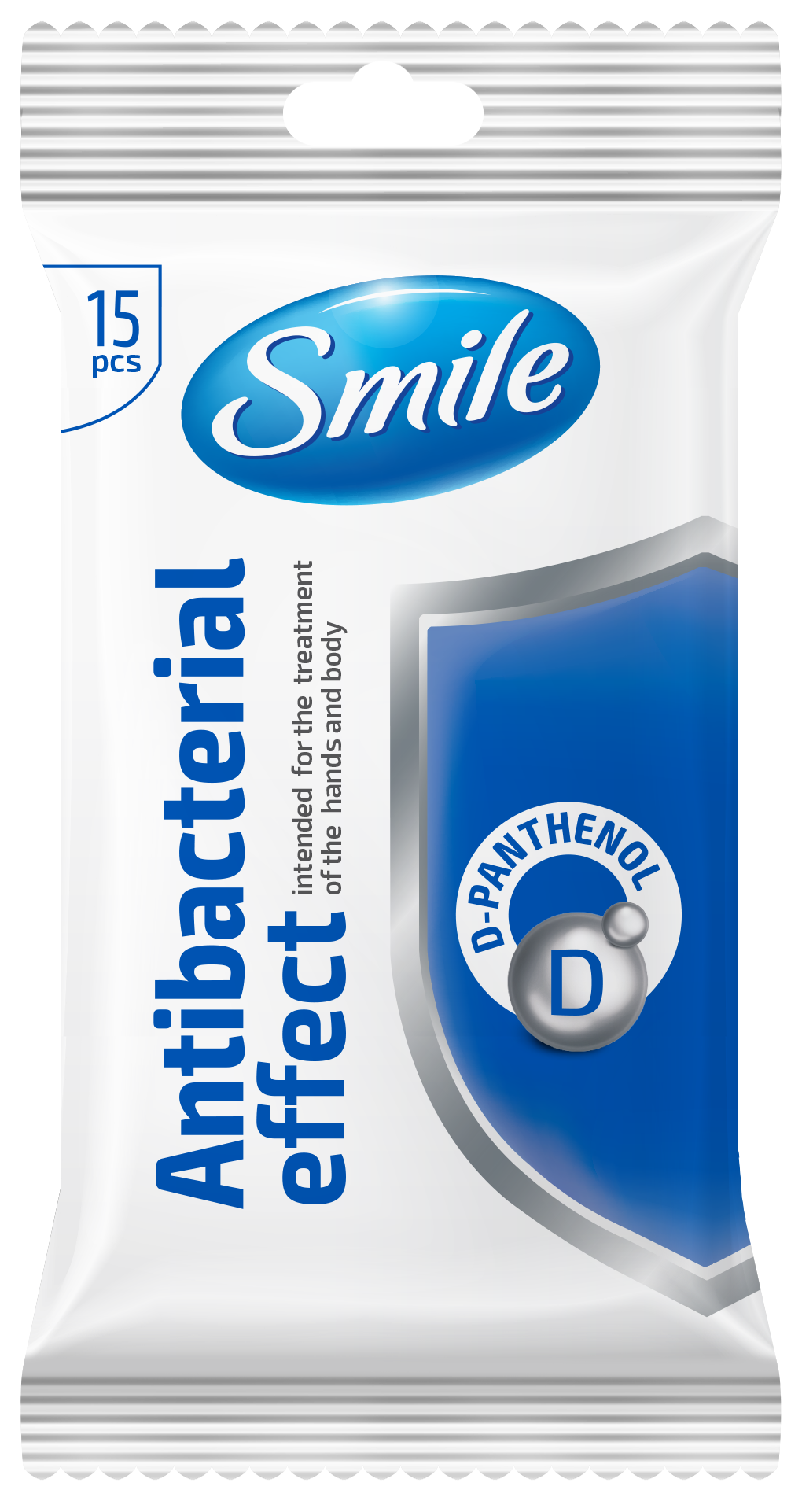 SMILE Chusteczki nawilżane, efekt antybakteryjny D-pantenol 15 szt. frisco.pl