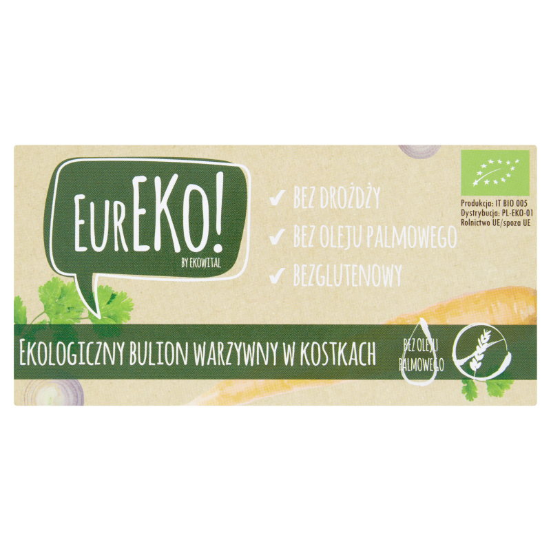 EUREKO Bulion warzywny (10 kostek) bezglutenowy BIO