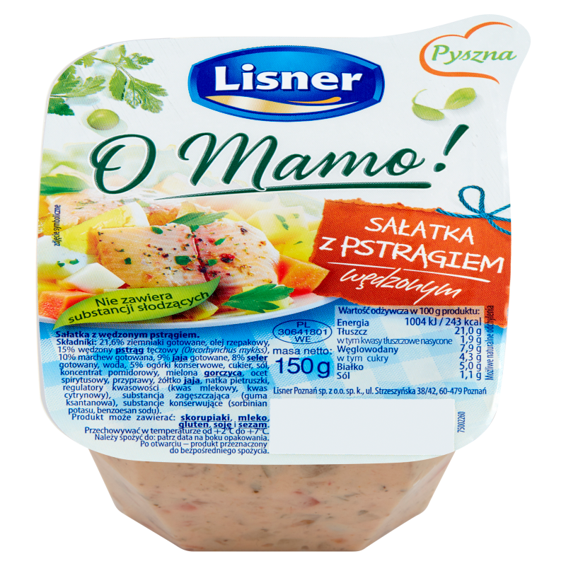 LISNER Salateria Sałatka kanadyjska z wędzonym pstrągiem
