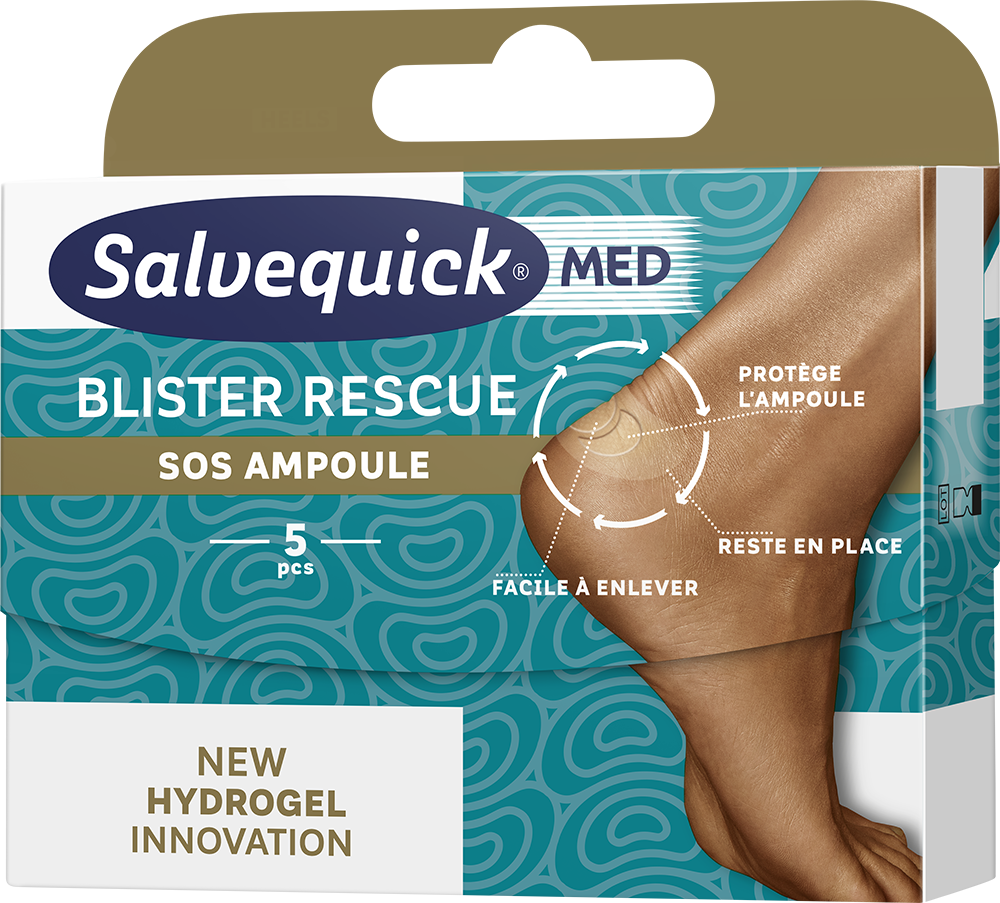 SALVEQUICK Blister Rescue Plastry na pęcherze na piętach 5 szt.