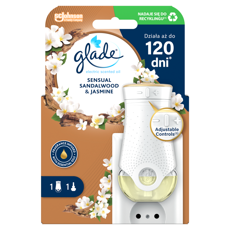 GLADE Elektryczny odświeżacz powietrza Drzewo sandałowe i jaśmin frisco.pl