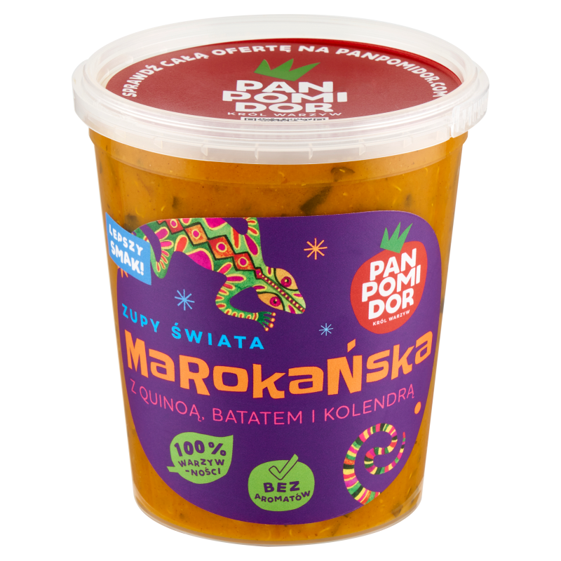 PAN POMIDOR Marokańska z quinoą, batatem i kolendrą Zupy Świata