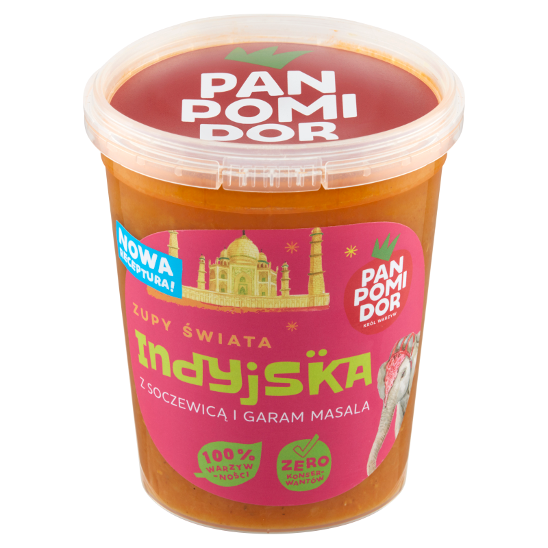 PAN POMIDOR Indyjska z soczewicą i garam masala Zupy Świata