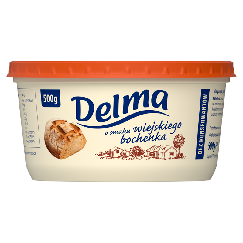 Extra Delma Margaryna O Smaku Wiejskiego Bochenka 500 G