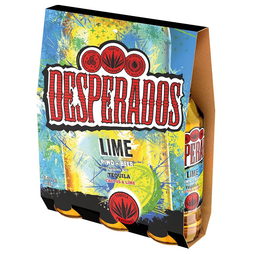 DESPERADOS Lime Piwo 3x400ml (butelka bezzwrotna)