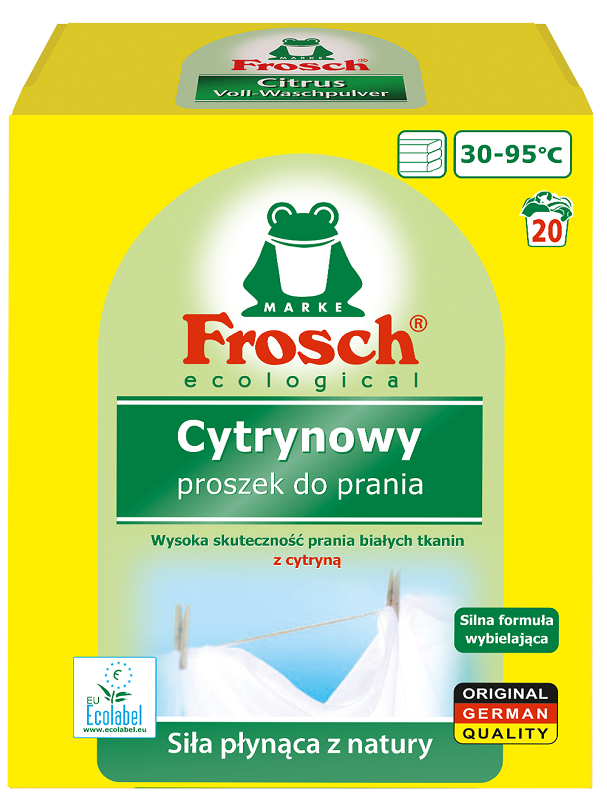 FROSCH Proszek do prania tkanin białych cytrynowy frisco.pl