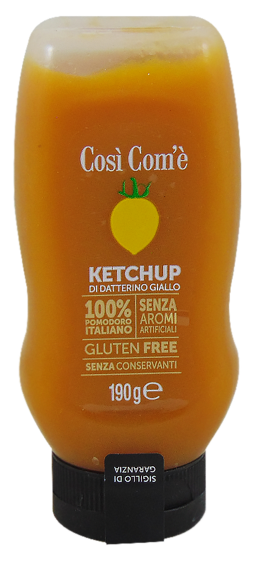 COSI COME Ketchup z żółtych pomidorów śliwkowych