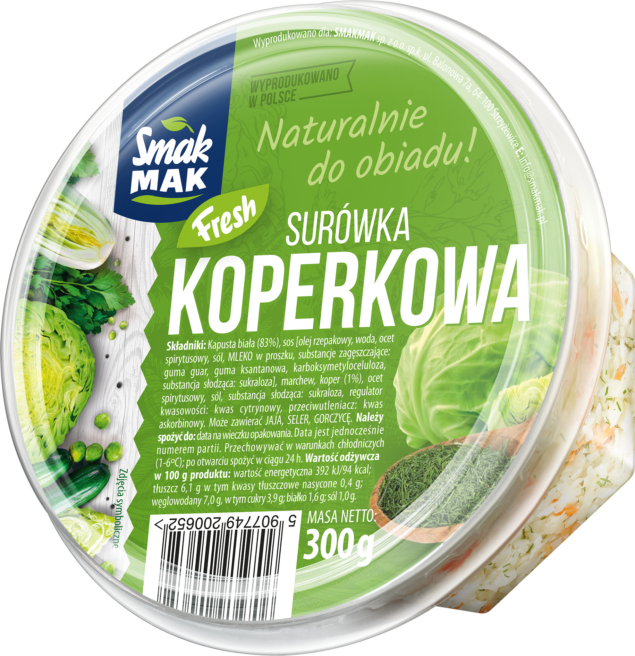 SMAKMAK Surówka z koperkiem