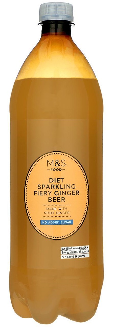 MARKS & SPENCER Gazowany napój bezalkoholowy o smaku imbirowym z substancją słodzącą