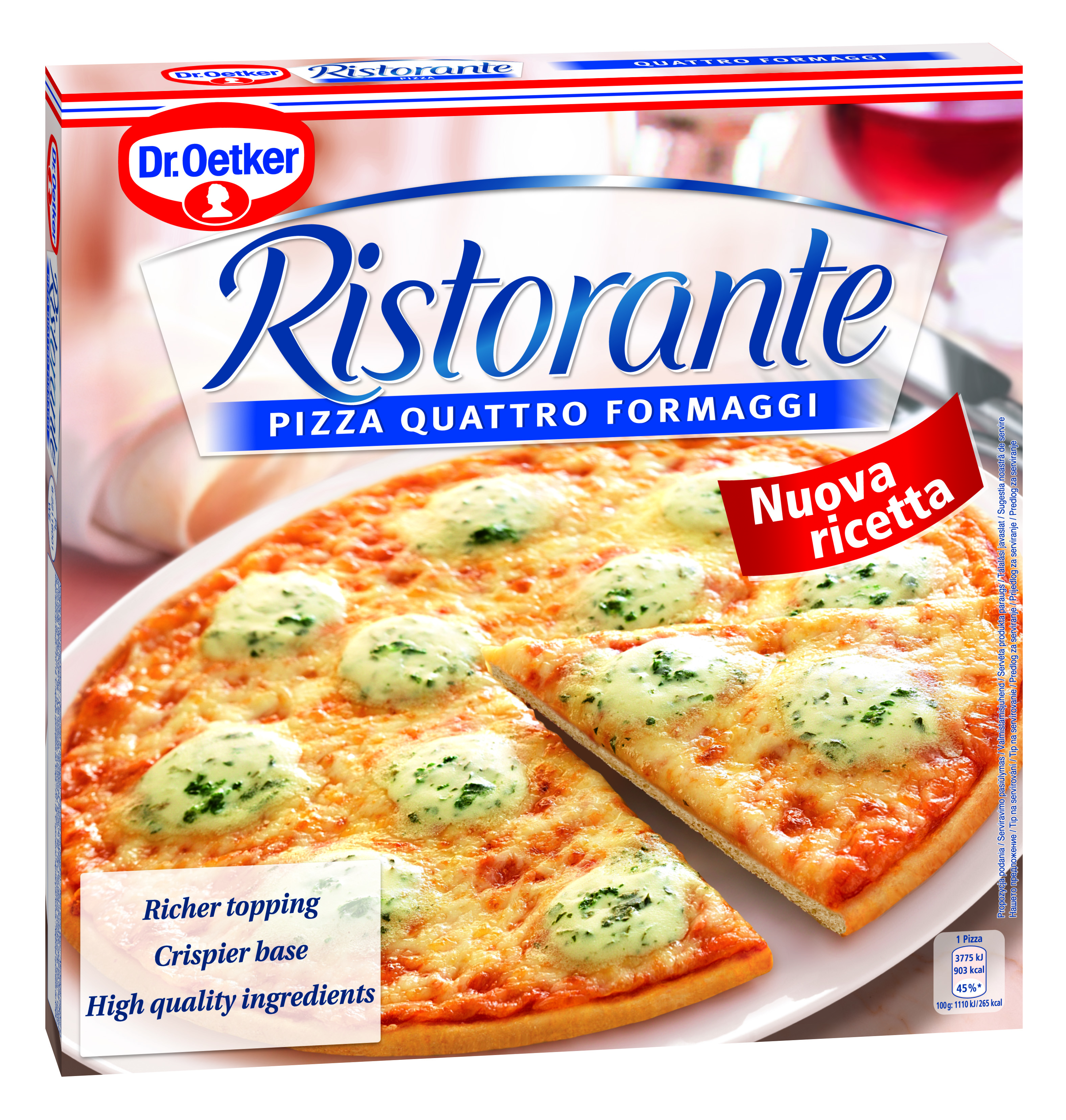 Dr oetker пицца четыре сыра