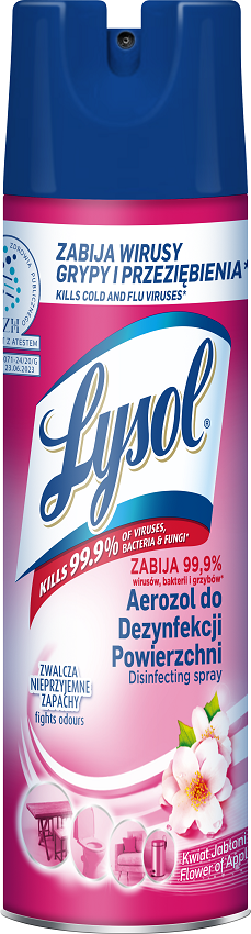 LYSOL Spray do dezynfekcji powierzchni Kwiat Jabłoni