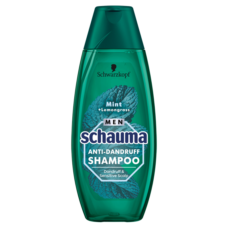 SCHWARZKOPF SCHAUMA MEN Mint Szampon do włosów przeciwłupieżowy z miętą i trawą cytrynową