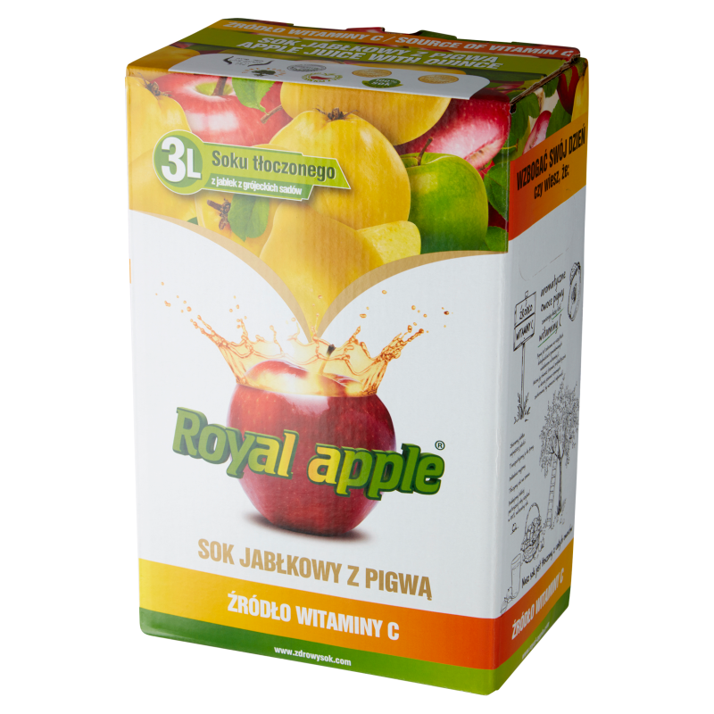 ROYAL APPLE Sok jabłkowy z pigwą w kartonie