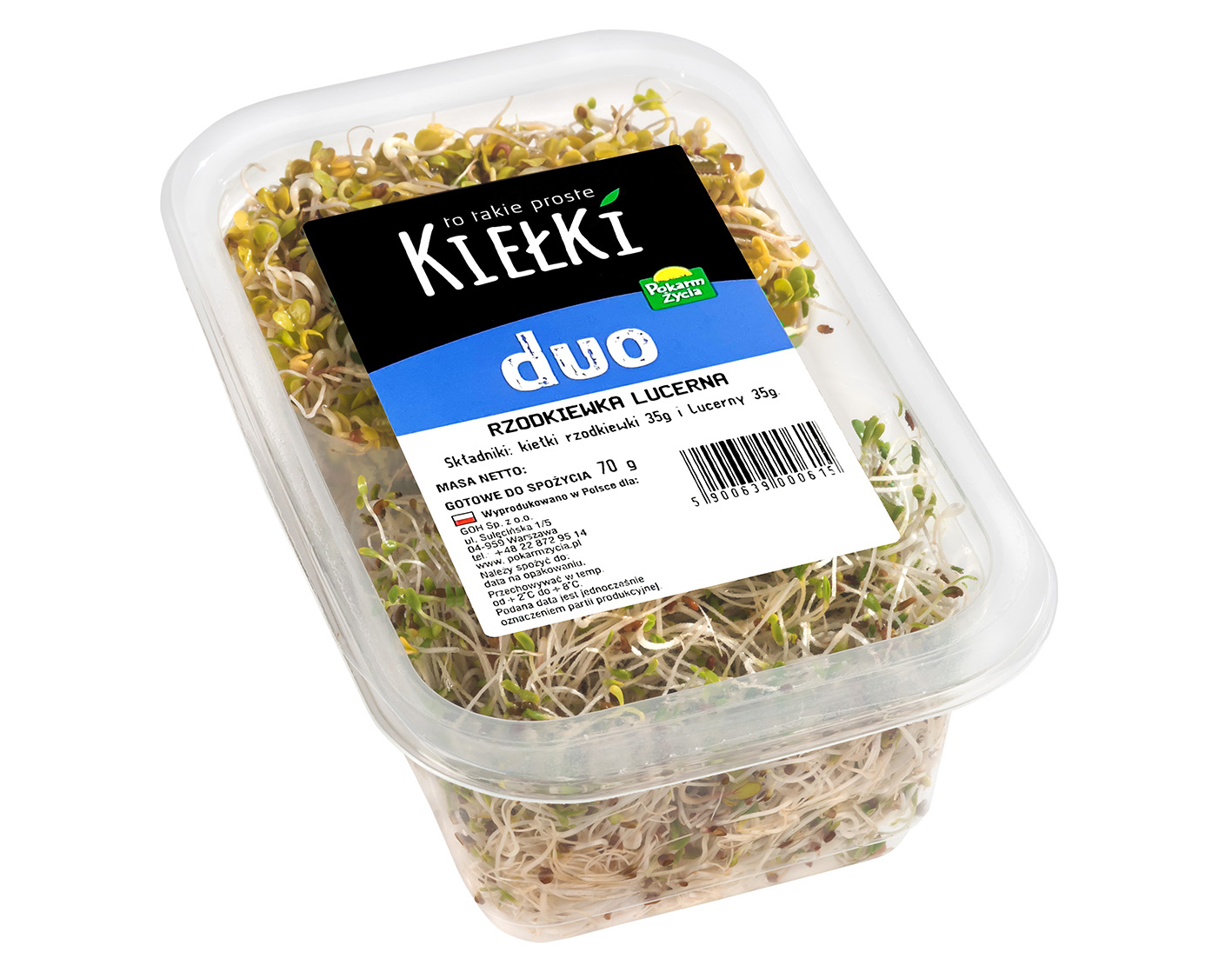 POKARM ŻYCIA Kiełki DUO - Rzodkiewka i Lucerna