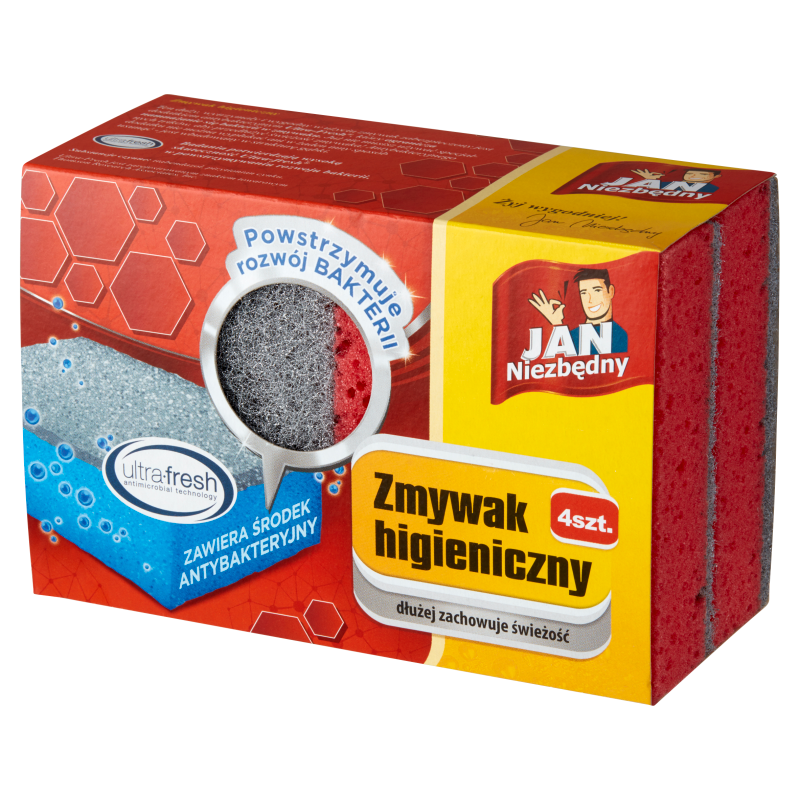 JAN NIEZBĘDNY Zmywak kuchenny higieniczny 4 szt.