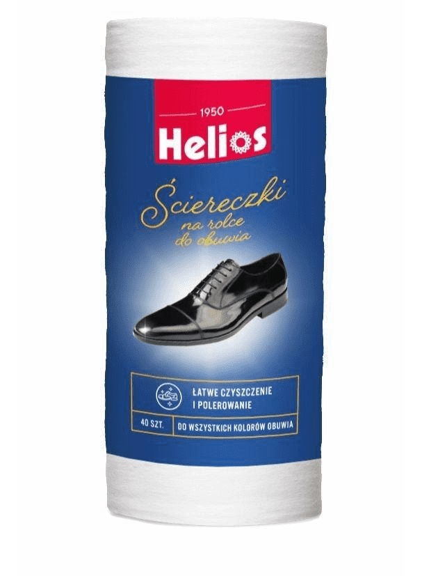 HELIOS Ściereczka na rolce do pielęgnacji obuwia 40 szt.