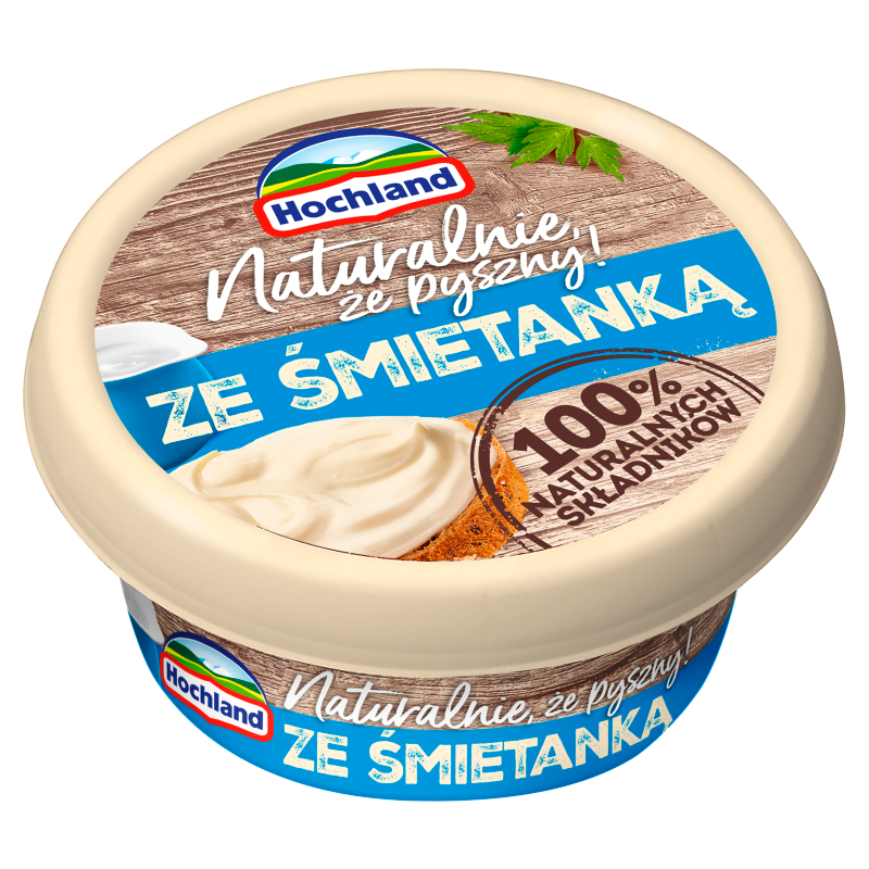 HOCHLAND Ser topiony naturalny ze śmietaką
