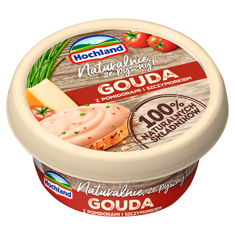 HOCHLAND Ser topiony Gouda z pomidorem i szczypiorkiem frisco.pl
