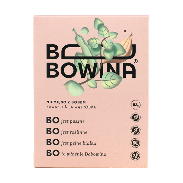 BOBOWINA Roślinne nie-mięso z bobem (kawałki a la wątróbka)