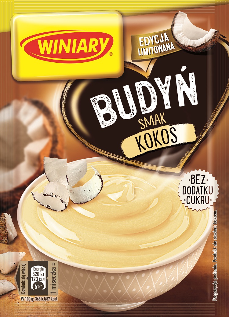 WINIARY Budyń o smaku kokosa frisco.pl
