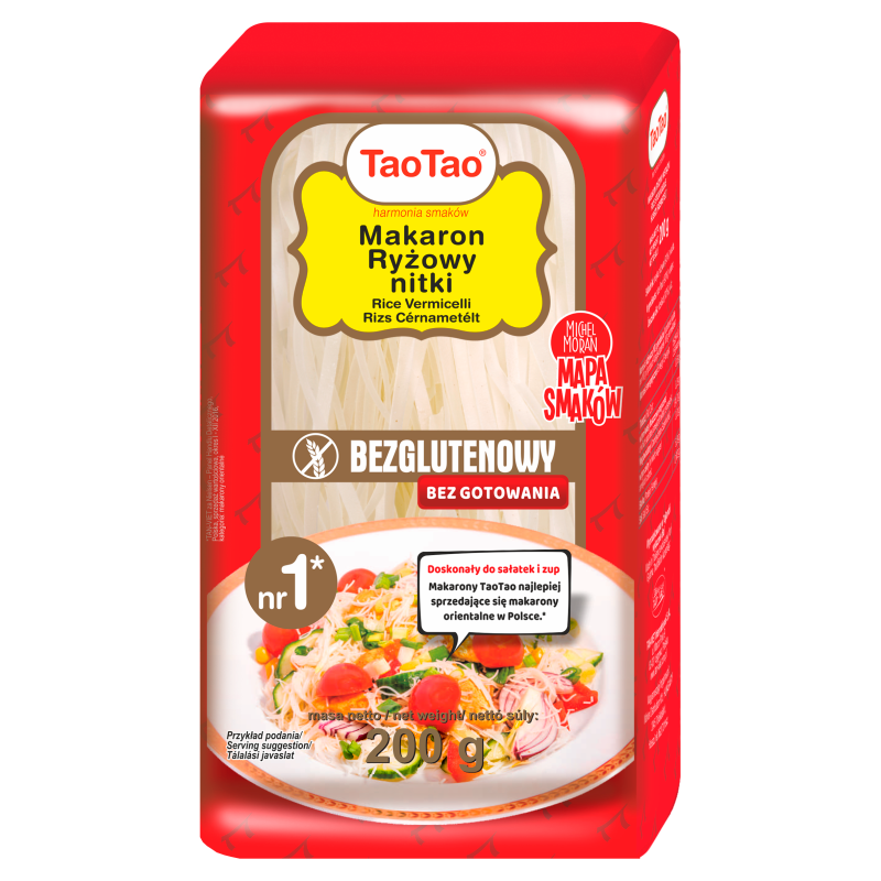 TAO TAO Makaron ryżowy nitki bezglutenowy frisco.pl
