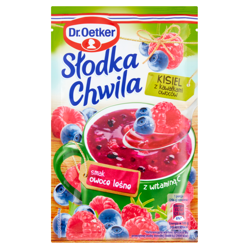 DR. OETKER Słodka Chwila Kisiel o smaku owoców leśnych z kawałkami owoców frisco.pl