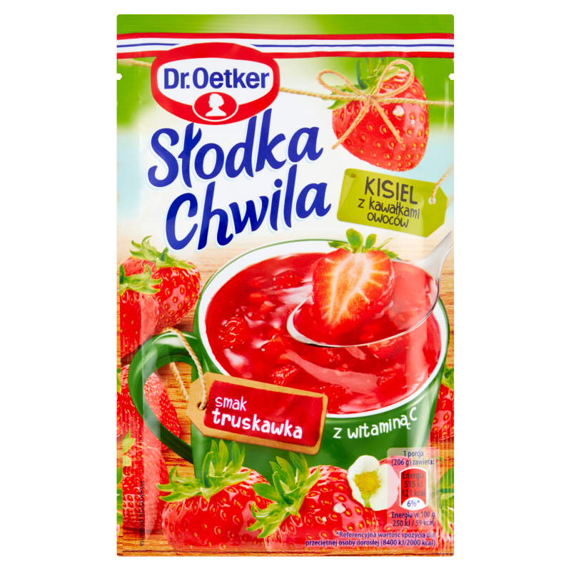 DR. OETKER Słodka Chwila Kisiel o smaku truskawkowym frisco.pl