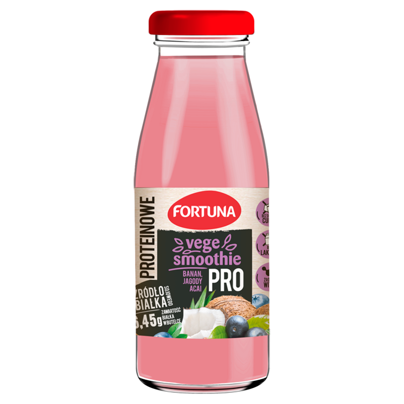 FORTUNA Vege Smoothie proteinowe banan jagody acai