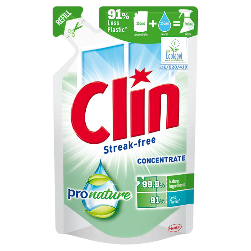 CLIN Pro Nature Koncentrat do mycia powierzchni szklanych frisco.pl