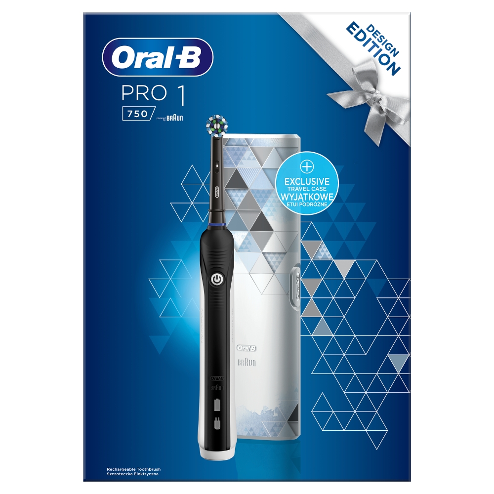 ORAL-B Pro 2 750 Szczoteczka elektryczna + dodatkowe etui podróżne