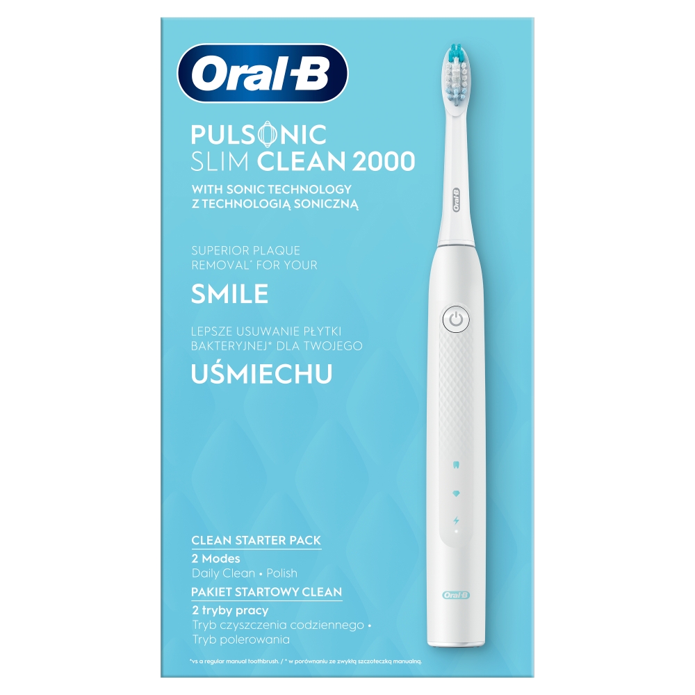 ORAL-B Pulsonic Slim Clean 2000 White Soniczna szczoteczka elektryczna do zębów