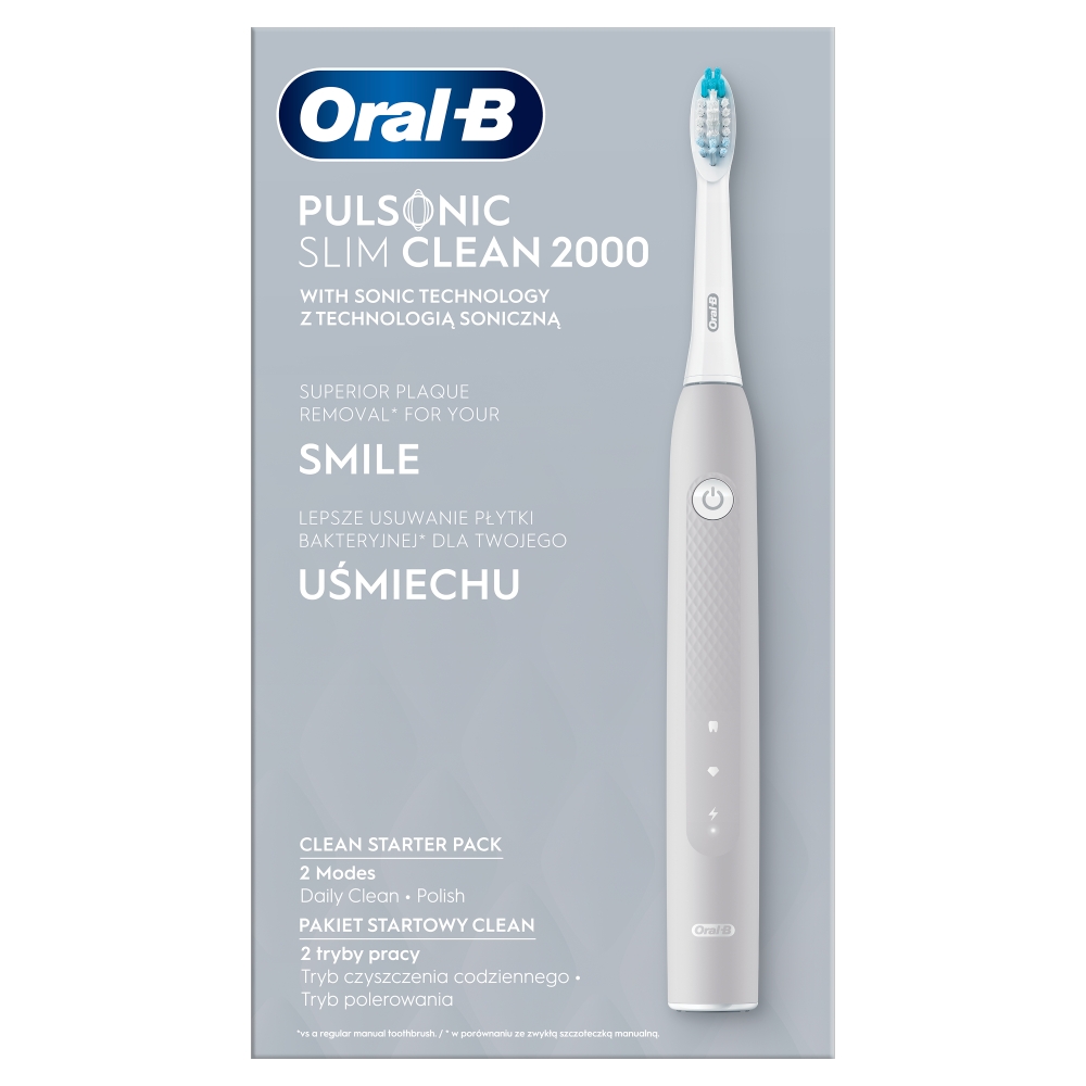 ORAL-B Pulsonic Slim Clean 2000 Grey Szczoteczka elektryczna frisco.pl