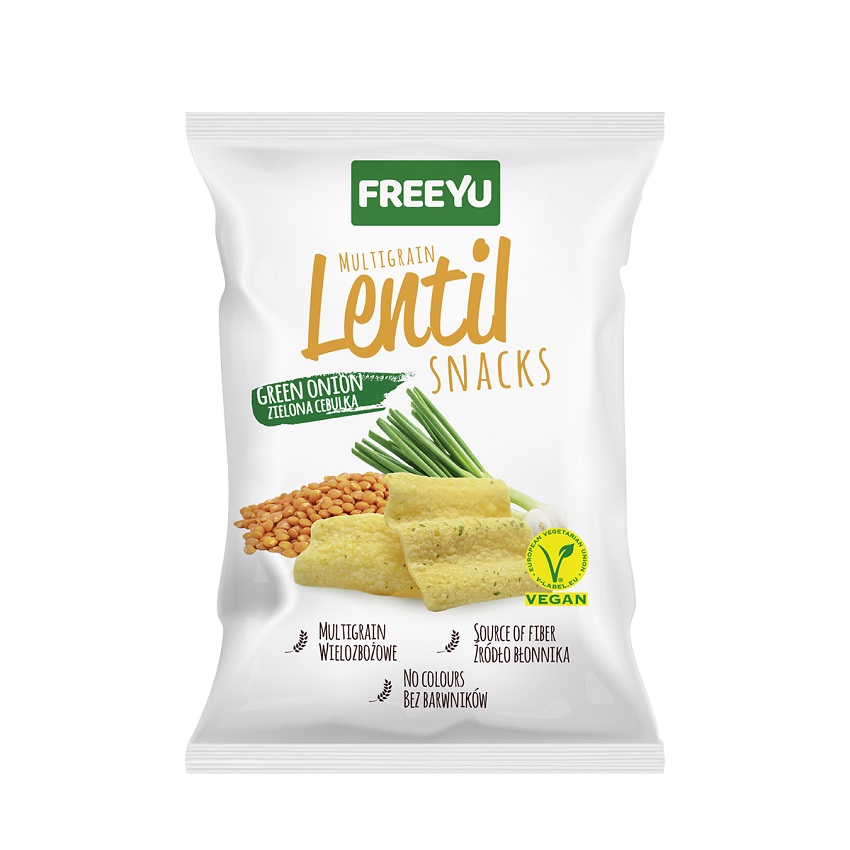 FREEYU Lentil Snacks zielona cebulka