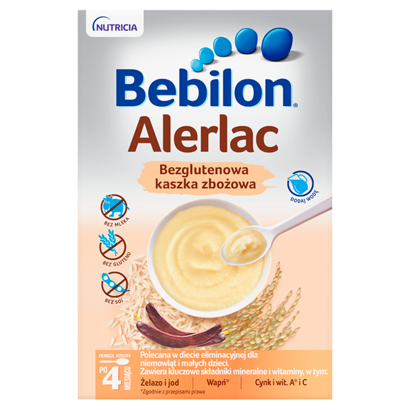 BEBILON Alerlac Bezglutenowa kaszka zbożowa frisco.pl
