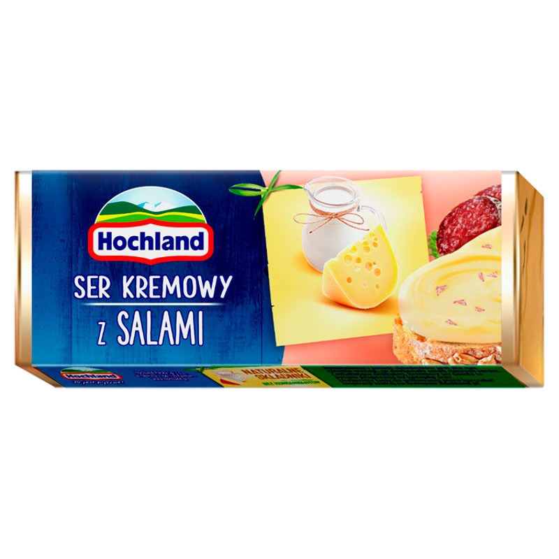 HOCHLAND Ser kremowy z salami (topiony)