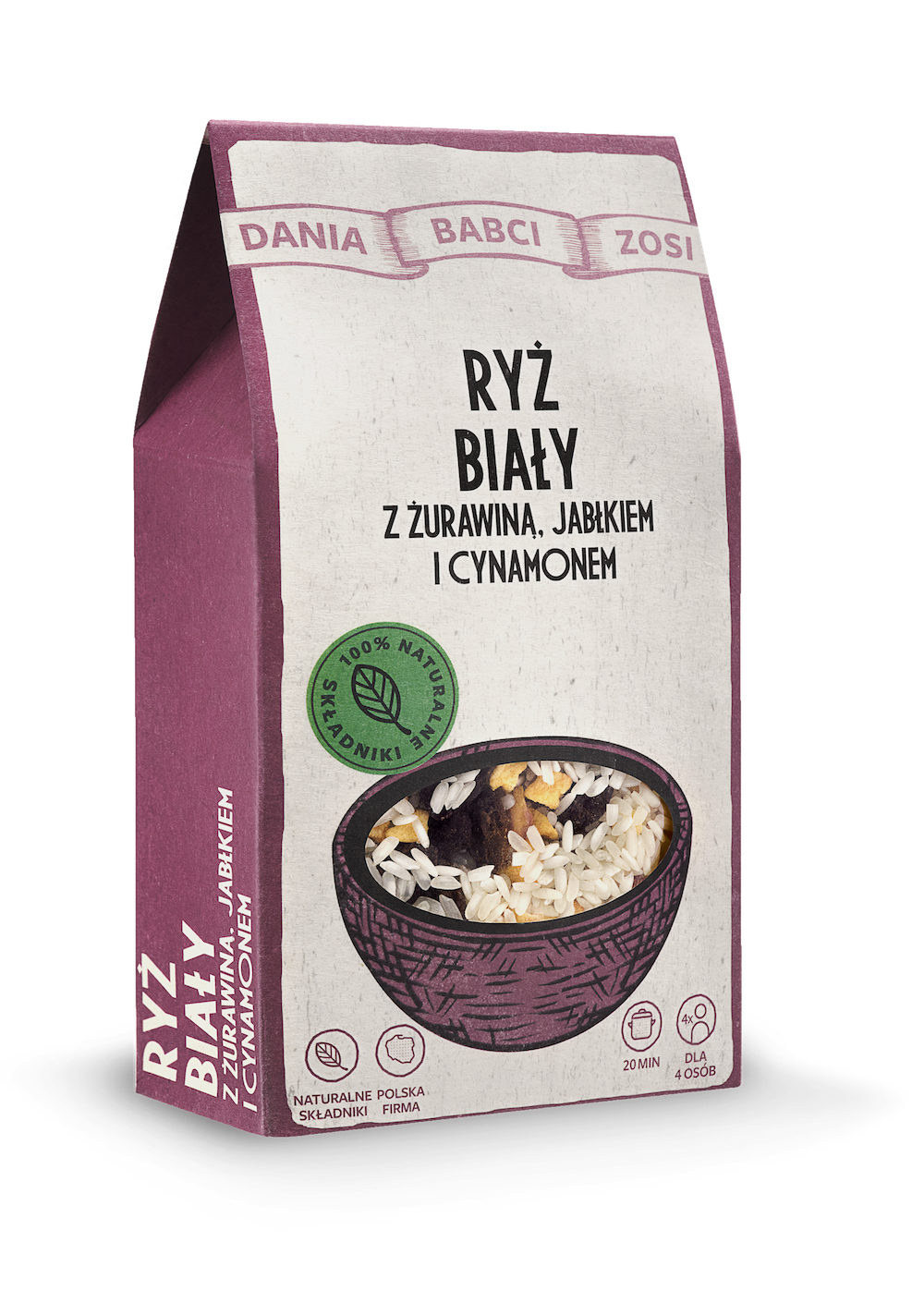 DANIA BABCI ZOSI Ryż z żurawiną jabłkiem i cynamonem